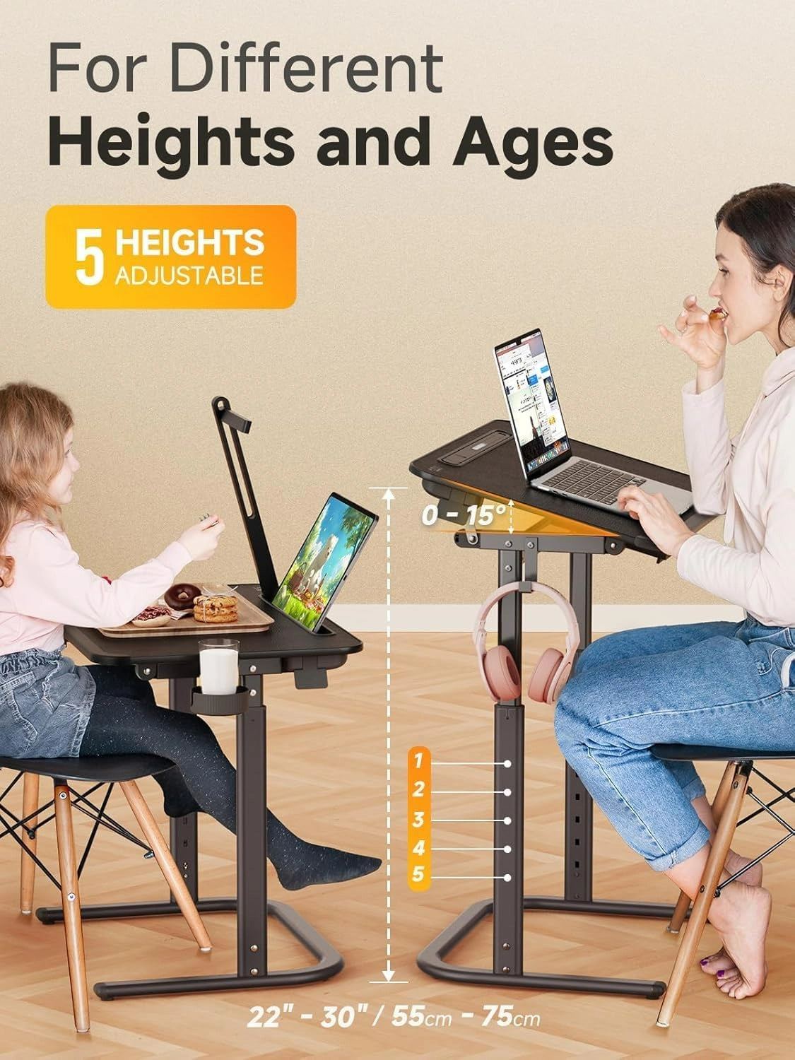 7-in-1 TV Tray Adjustable Table
