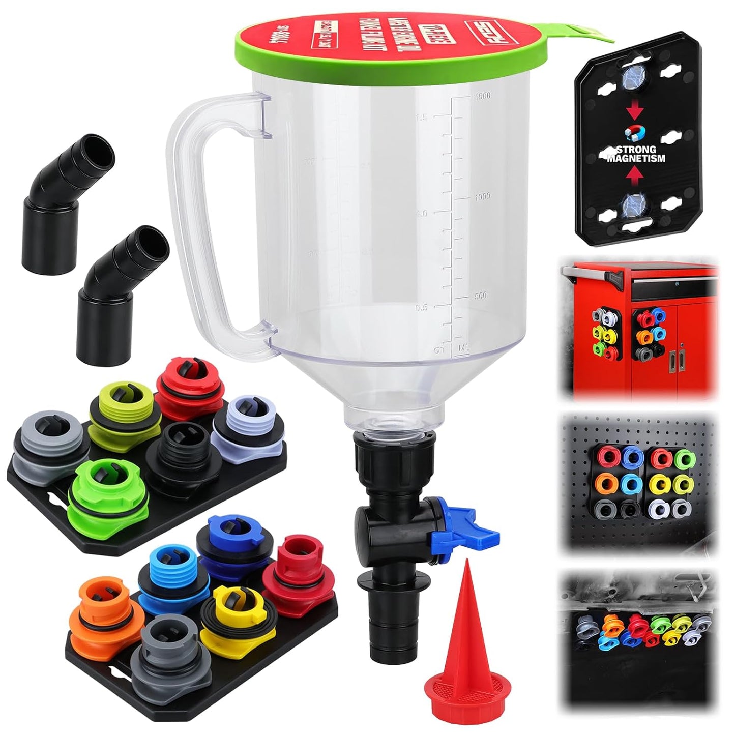 💥Only $39.9 Last Day Promotion!-18-Piece Engine Oil Funnel Set