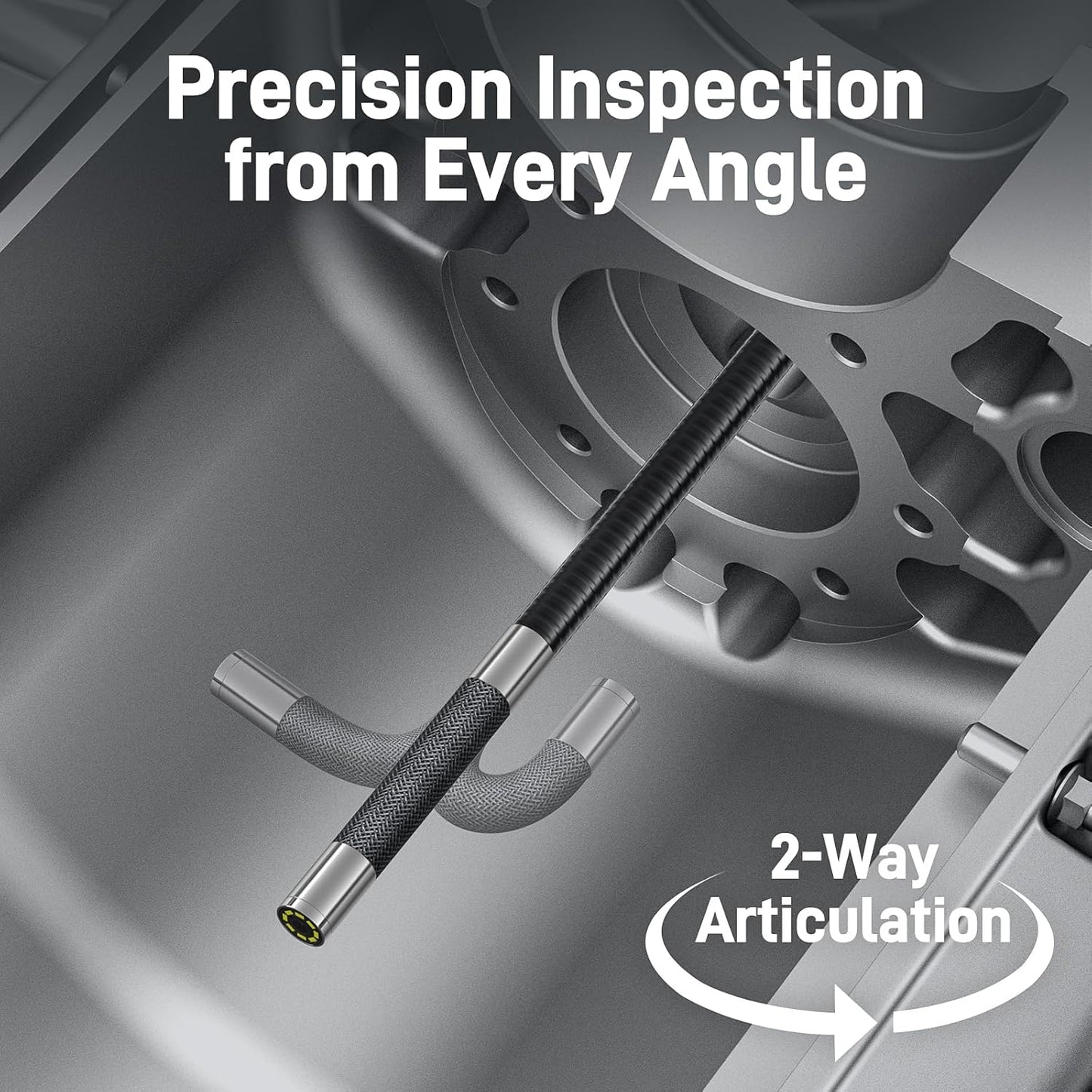 💥Only $40.9 Last Day Promotion!-Two-Way Articulating Borescope with Light