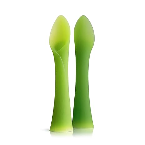 100% Silicone Soft-Tip Training Spoon for Baby Led Weaning 2pack