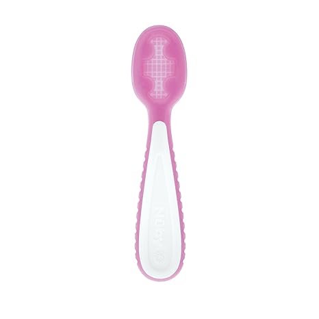 Baby's First Spoons Set - (3-Pack) Feeding Utensils for Babies - 6+ Months - Pink/Aqua/Purple