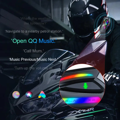 💥Only $40.9 Last Day Promotion!-Blaise X2 Motorcycle Bluetooth