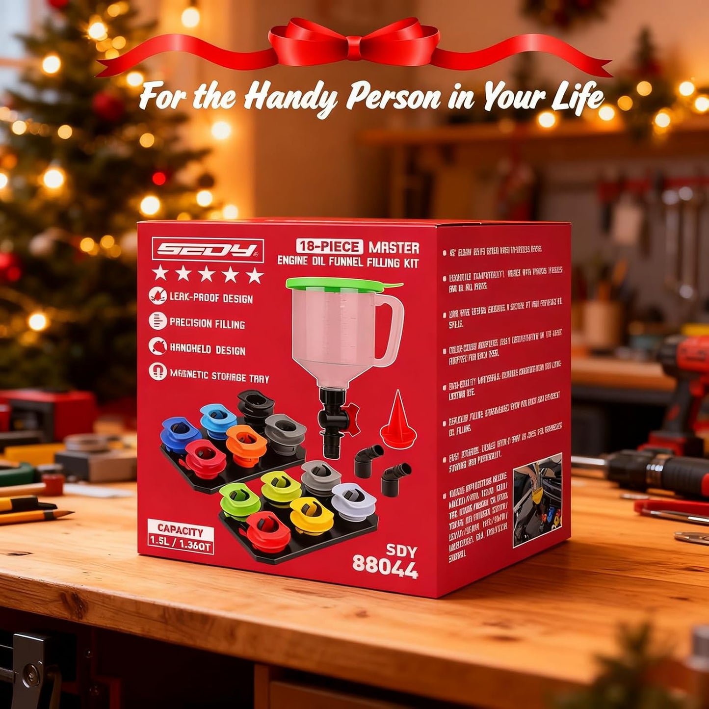 💥Only $39.9 Last Day Promotion!-18-Piece Engine Oil Funnel Set