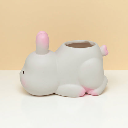 Creative Bunny-Shaped Pen Holder 2-Piece Set – Cute Rabbit Desk Organizer for Stationery, Makeup Brushes, and Home Office Decoration