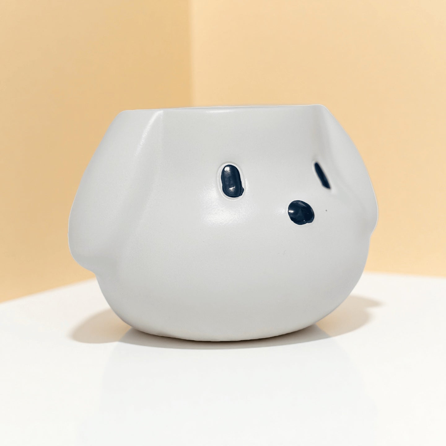 Creative Dog-Shaped Pen Holder 2-Piece Set – Cute Desktop Organizer for Stationery, Makeup Brushes, and Home Office Decoration