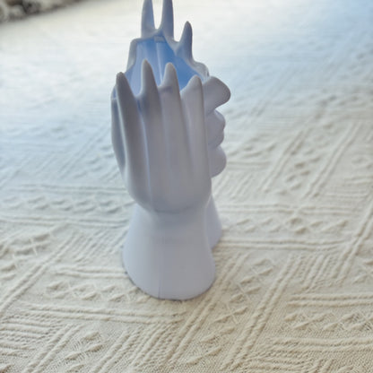 Creative Face-in-Hands Pen Holder 2-Piece Set – Artistic Desktop Organizer for Stationery, Makeup Brushes, and Modern Home Decoration