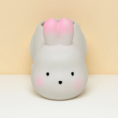 Creative Bunny-Shaped Pen Holder 2-Piece Set – Cute Rabbit Desk Organizer for Stationery, Makeup Brushes, and Home Office Decoration