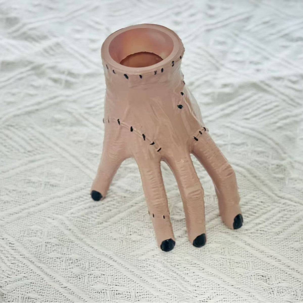 Creative Hand-Shaped Pen Holder 2-Piece Set – Unique Palm Design Desk Organizer for Stationery, Makeup Brushes, and Home Office Decoration