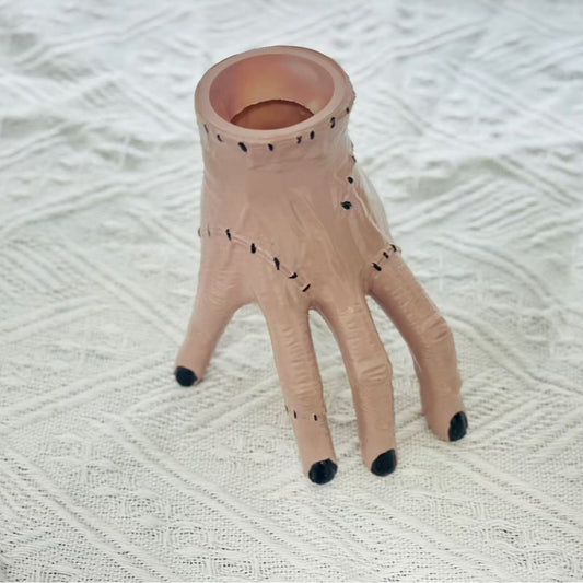 Creative Hand-Shaped Pen Holder 2-Piece Set – Unique Palm Design Desk Organizer for Stationery, Makeup Brushes, and Home Office Decoration