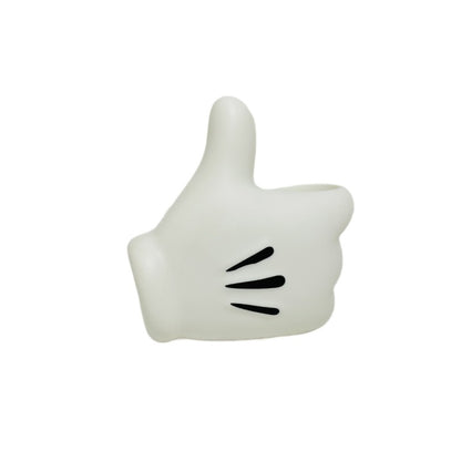 Creative Thumbs-Up Hand-Shaped Pen Holder 2-Piece Set – Modern Desk Organizer for Stationery, Makeup Brushes, and Home Office Decoration