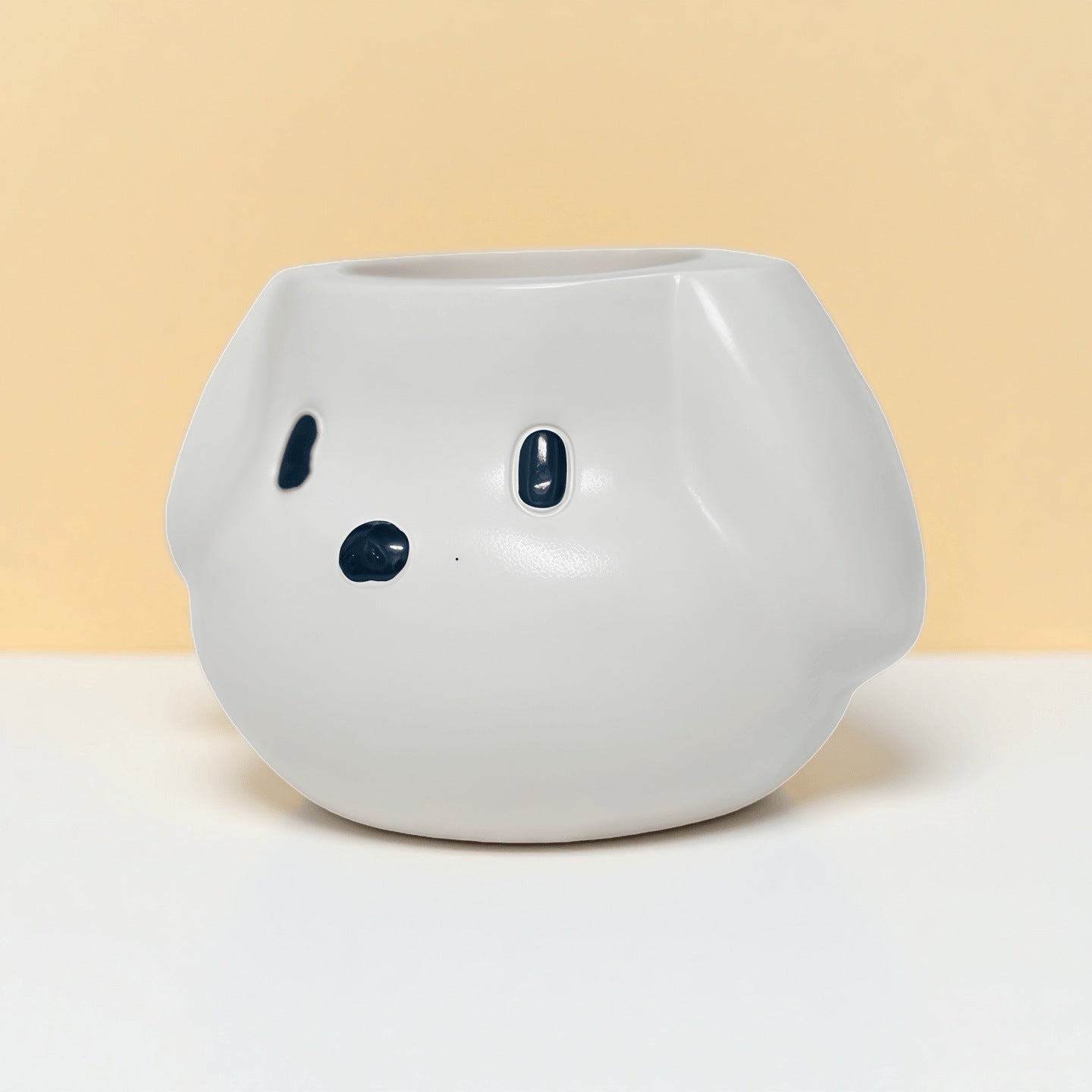 Creative Dog-Shaped Pen Holder 2-Piece Set – Cute Desktop Organizer for Stationery, Makeup Brushes, and Home Office Decoration