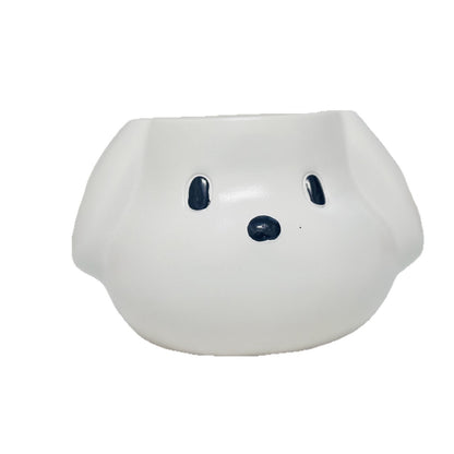 Creative Dog-Shaped Pen Holder 2-Piece Set – Cute Desktop Organizer for Stationery, Makeup Brushes, and Home Office Decoration