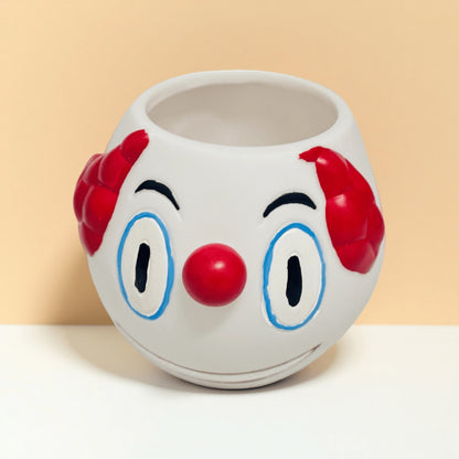 Creative Clown Face Pen Holder 2-Piece Set – Fun Cartoon Desk Organizer for Stationery, Makeup Brushes, and Home Office Decoration