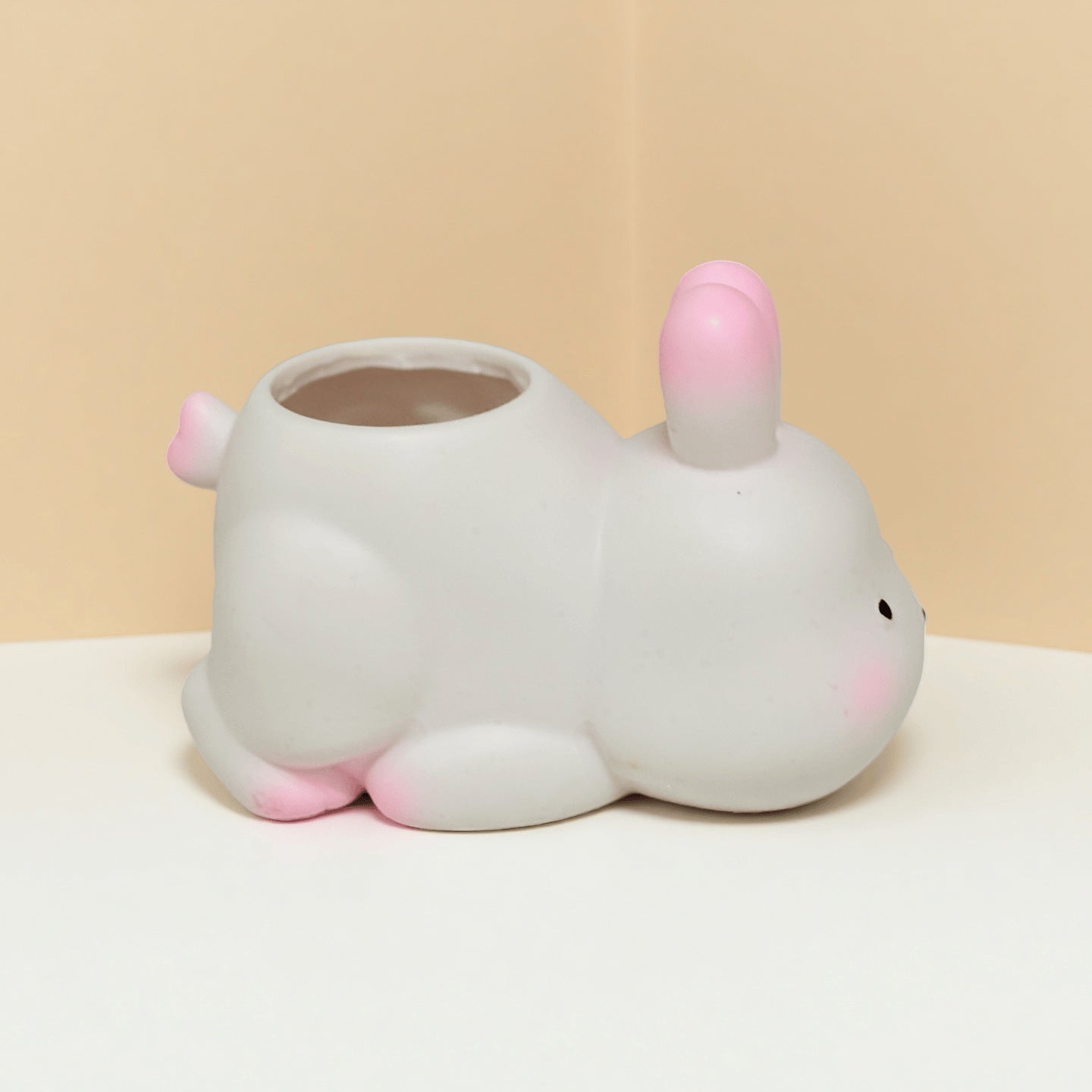 Creative Bunny-Shaped Pen Holder 2-Piece Set – Cute Rabbit Desk Organizer for Stationery, Makeup Brushes, and Home Office Decoration