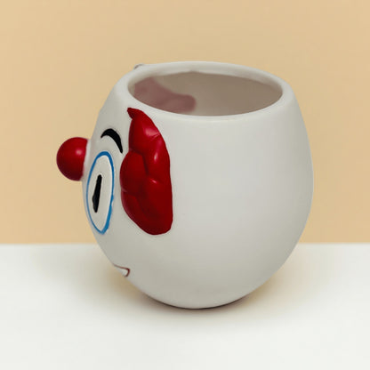 Creative Clown Face Pen Holder 2-Piece Set – Fun Cartoon Desk Organizer for Stationery, Makeup Brushes, and Home Office Decoration